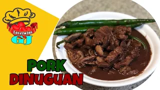 How to Cook Pork Dinuguan  with Intestine | Dila ng Baboy Bituka  ( Tinumis Recipes ) Pork Dinuguan