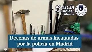 Decenas de armas incautadas este fin de semana por la policía en Madrid