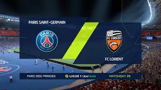 ⚽ PSG vs Lorient ⚽ | Ligue 1 (03/04/2022) | Fifa 22