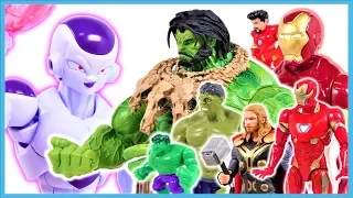 Marvel Avengers VS Dragon Ball Freezer!Thor Lightning Makes Hulk, Iron man Bigger-Charles Hero Movie