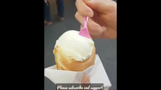 FISH-SHAPED BUN ice cream  _ Korean Street Food.  #shorts