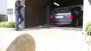 W210 E55 with Supercharger on Dyno, 1st run