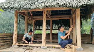 Building a Wooden House 2024 - How to perfect the dining room for chicks /Daily Life | Dang Thi Mui