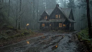 Sound Of Heavy Rain In The Middle Of The Forest For Peaceful Sleep | 10 Hours Of Relaxation