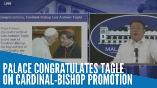 Palace congratulates Tagle on cardinal bishop promotion