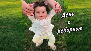 VLOG: Поездка с реборном Полли | Реацкия людей на реборна 😱   Прогулка с реборном!