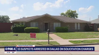 Dallas police make 23 arrests in prostitution sting