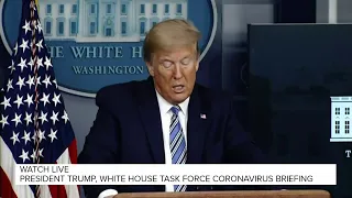 President Donald Trump, White House coronavirus briefing (April 19, 2020)