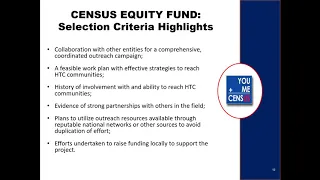 Fundraising for Census 2020