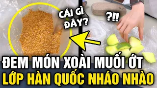 Mang 'XOÀI SỐNG MUỐI ỚT' lên lớp học ở Hàn Quốc, nữ sinh Việt khiến cả lớp 'NHÁO NHÀO' | Tin 3 Phút