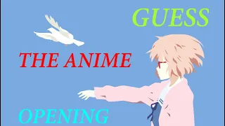 Guess the anime opening [Very Easy - Hard]