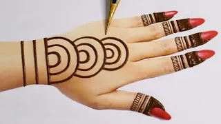 Very Easy Simple Backhand Mehndi trick|Mehandi ka design|Mehndi designs|Mehndi design|Mehandi design