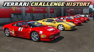 FERRARI CHALLENGE HISTORY 348, F355, 360, F430, 458 and 488 | pure V8 sounds