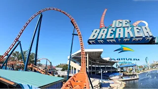 Ice Breaker 4k Front Row Pov : Seaworld Orlando