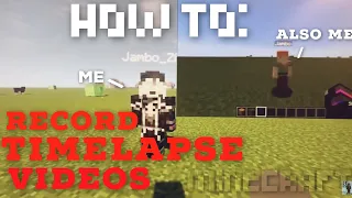 How To Record Timelapse Videos In Minecraft || Third Person Perspective (2023)