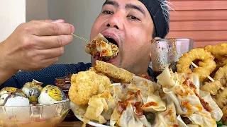 BALUT AT SIOMAI MUKBANG + CHICHARON AT CALAMARES | FILIPINO STREET FOOD | MUKBANG PHILIPPINES