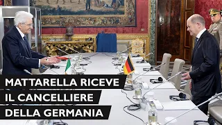 Mattarella incontra S.E. il Signor Olaf Scholz, Cancelliere della Repubblica Federale di Germania