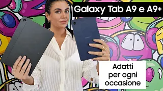 Galaxy Tab A9+ è comodo e leggero
