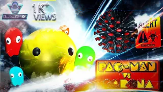 Pacman vs Corona Virus | Can Pacman Beat Corona Virus? | Pacman 3D Animation