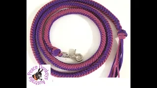 How to make paracord round braid reins - 8 strands with Mathew walker knot