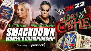 WWE 2K22 (PS5) - LIV MORGAN vs SHAYNA BASZLER GAMEPLAY | SMACKDOWN WOMEN'S TITLE  MATCH: CAC 2022