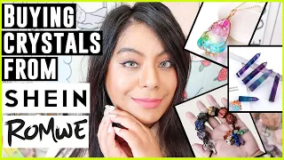 BUYING CRYSTALS FROM ROMEWE & SHEIN | ROMEWE & SHEIN CRYSTAL HAUL | ARE THEY FAKE OR REAL?