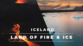 Iceland, Land of Fire & Ice in 4k | Drone footage of breathtaking Iceland with Geldingadalur volcano