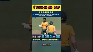 7 sixes in an over || ruturaj gaikwad 7 sixes #shorts #viralvideo