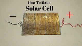 How to Make SOLAR CELL at Home _ How to Make Solar Cell With Gold Wire Free ENERGY Solar Cell