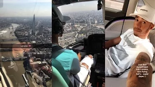 Flying Around London In A Helicopter! | Lewis Hamilton Snapchat Vlog