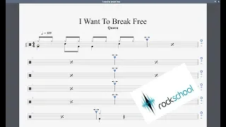 I Want To Break Free RockSchool Grade 1 Drums