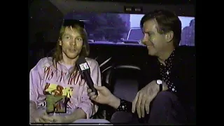 MTV News Axl Rose Arrested for St Louis Concert Aired July 1992