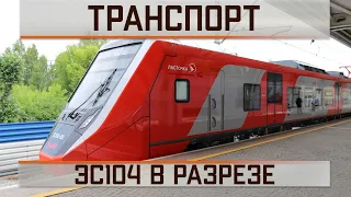 Ласточка ЭС104 в разрезе