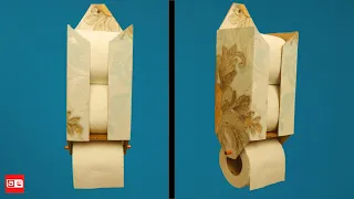Diy Toilet Paper Holder Stand | Waste Paper Crafts | Cardboard Crafts