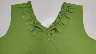 You don't need to be a professional to sew this beautiful collar