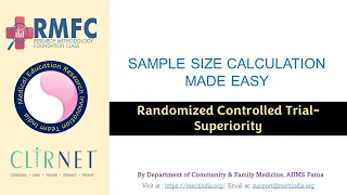 Sample Size Calculation Made Easy RCT Superiority Trials