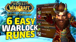 Where To Find Warlock Runes in WoW Classic Season of Discovery - 6 EASY Runes