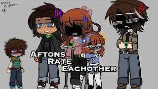 [] Aftons Rate Each Other [] My AU 😜 [] Future Aftons || Read desc ! ! [] Jazzy.._