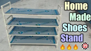 How To Make A Shoes Stand At Home With PVC Pipes 😱 || PVC Pipe Se Shoes Stand Kese Banae || 🔥🔥