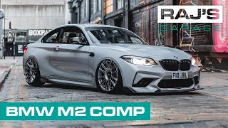 BMW M2 Competition Modified with Akrapovic, Air Lift, Rotiform | Raj's Garage EP19