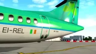 X Plane 10 - ATR72 Landing at Dublin