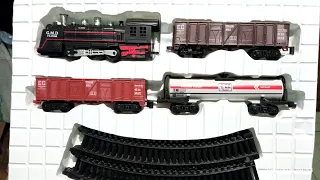 Unboxing dan Merakit kereta api Rail king mainan anak