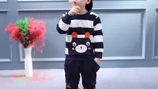 Комплект детской одежды весенний для маленьких мальчиков и девочек хлопковый свитер пуловеры модный