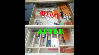 Как сделать органайзер для столовых приборов / D.I.Y How to make a Cutlery organizer.