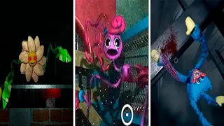 Poppy Playtime: Chapter 1 VS Chapter 2 VS Chapter 3 All Deaths Comparison (Fan made & Real)