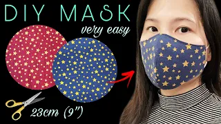 (2 in 1) NEW DESIGN 2021 ✂️✂️✂️ how to make a simple mask at home | Face mask sewing tutorial