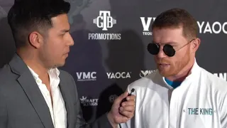 Full interview: Saul 'Canelo' Alvarez arrives at MGM Grand for Saturday fight