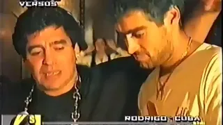 Diego Maradona y Rodrigo el potro en Cuba presentacion del tema La Mano de Dios