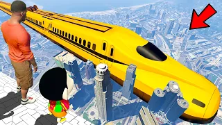 GTA 5 : Franklin & Shinchan Search Biggest And Unique Train Ever In GTA 5 ! (GTA 5 Mods)