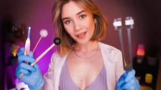 ❗️ АСМР МЕДОСМОТР ЛОР ВРАЧА 👩‍⚕ Чистка Ушей, Проверка Слуха asmr ear doctor